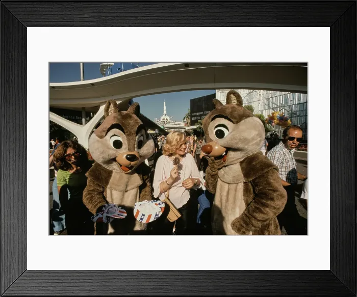Framed Print : Barbara May Visits Disneyland, 1978 Framed Print : Barbara May Visits Disneyland, 1978