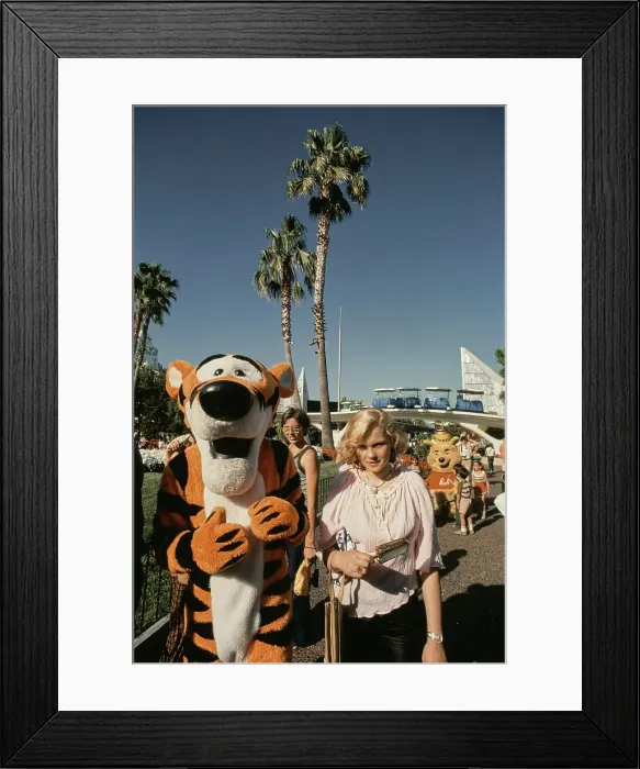 Framed Print : Barbara May Visits Disneyland, 1978 Framed Print : Barbara May Visits Disneyland, 1978