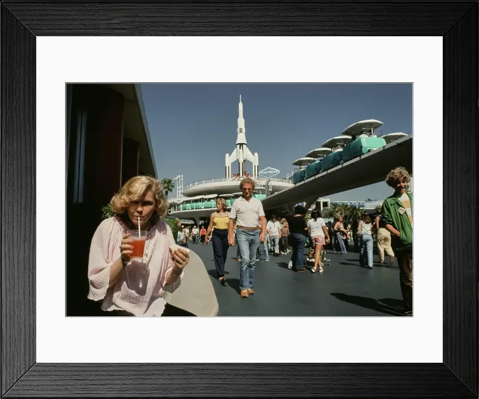 Framed Print : Barbara May Visits Disneyland, 1978 Framed Print : Barbara May Visits Disneyland, 1978