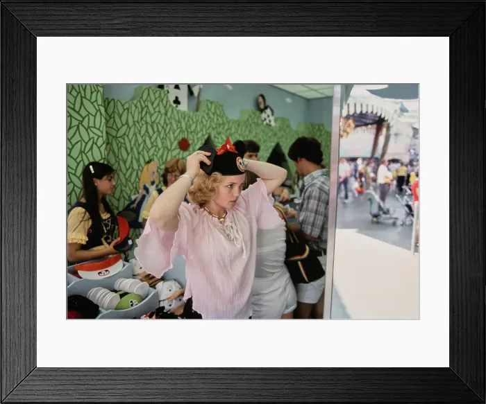 Framed Print : Barbara May Visits Disneyland, 1978 Framed Print : Barbara May Visits Disneyland, 1978