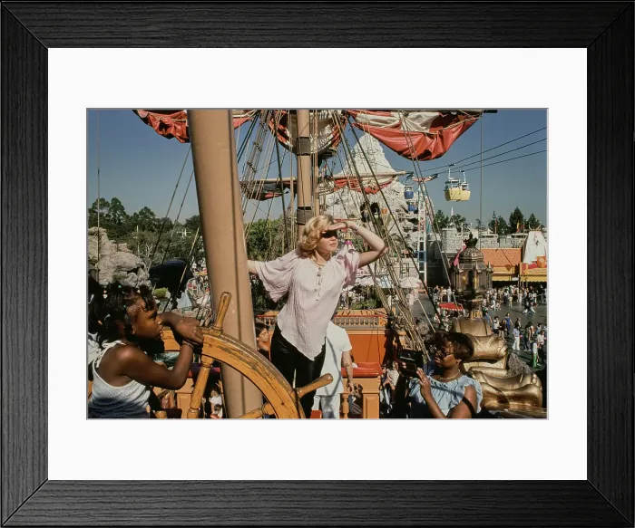 Framed Print : Barbara May Visits Disneyland, 1978 Framed Print : Barbara May Visits Disneyland, 1978