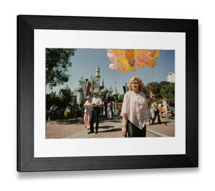 Framed Print : Barbara May Visits Disneyland, 1978 Framed Print : Barbara May Visits Disneyland, 1978