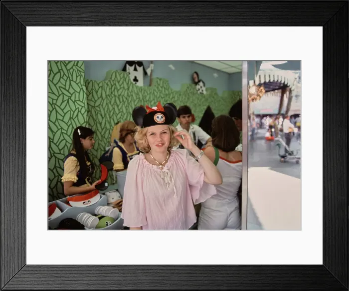 Framed Print : Barbara May Visits Disneyland, 1978 Framed Print : Barbara May Visits Disneyland, 1978