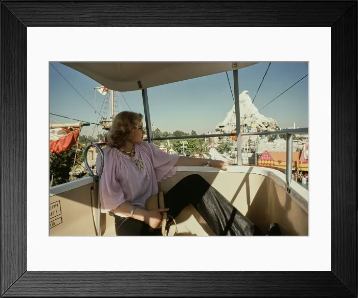 Framed Print : Barbara May Visits Disneyland, 1978