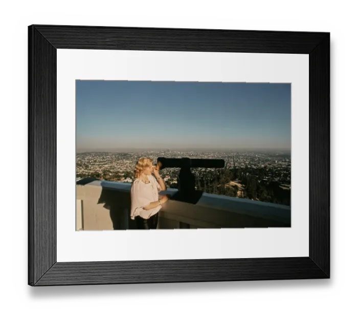 Framed Print : Barbara May Visits The Griffith Observatory, 1978
