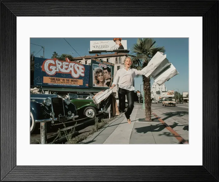 Framed Print : Barbara May On Sunset Boulevard, 1978