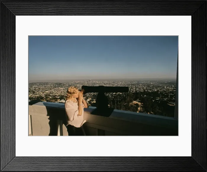 Framed Print : Barbara May Visits The Griffith Observatory, 1978 Framed Print : Barbara May Visits The Griffith Observatory, 1978