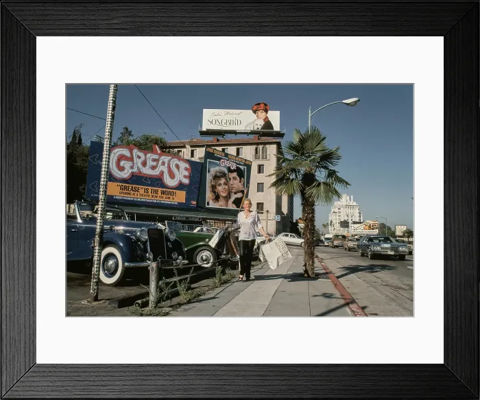 Framed Print : Barbara May On Sunset Boulevard, 1978