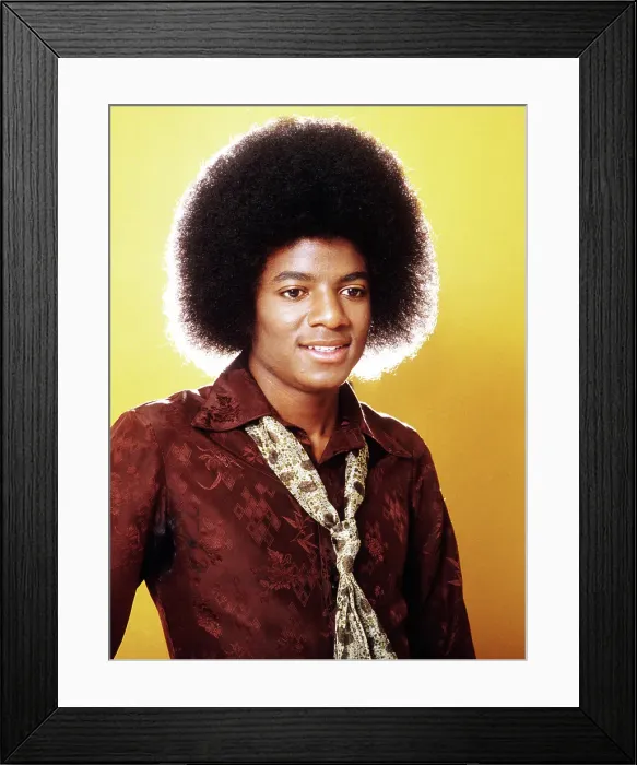 Framed Print : Michael Jackson Studio Portrait Session