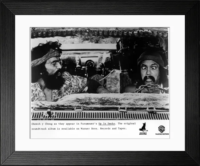 Framed Print : Cheech And Chong's Up In Smoke Film Still Framed Print : Cheech And Chong's Up In Smoke Film Still