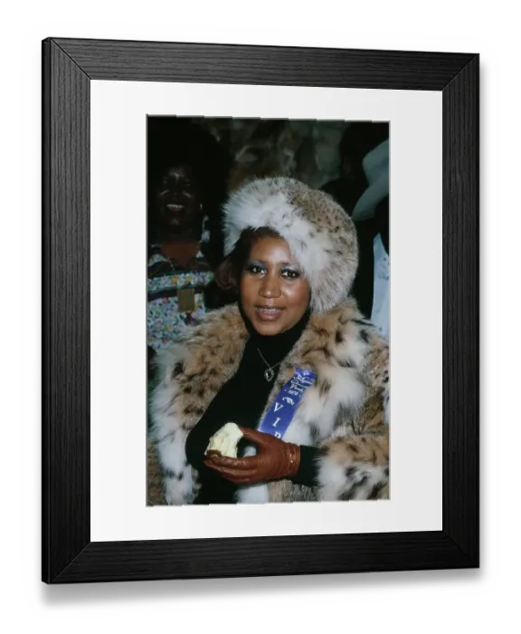Framed Print : Aretha Franklin at the Hollywood Christmas Parade Framed Print : Aretha Franklin at the Hollywood Christmas Parade
