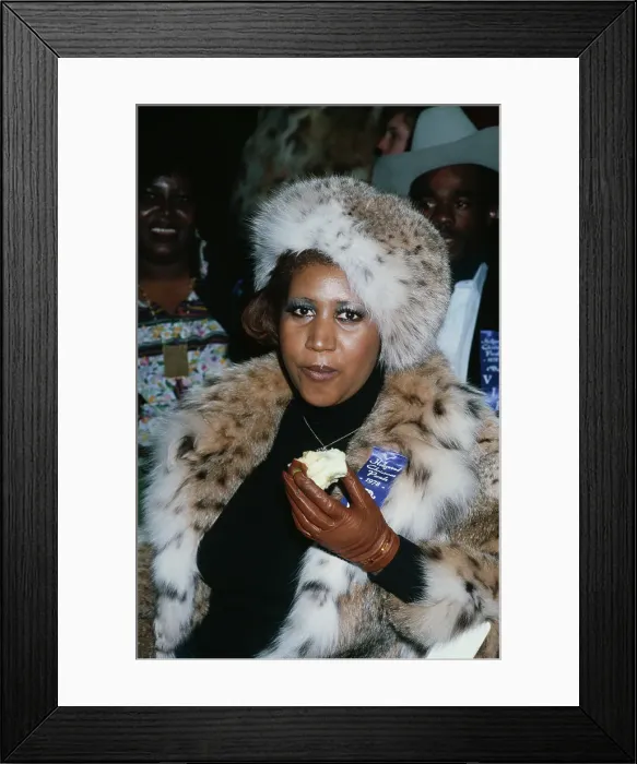 Framed Print : Aretha Franklin at the Hollywood Christmas Parade Framed Print : Aretha Franklin at the Hollywood Christmas Parade