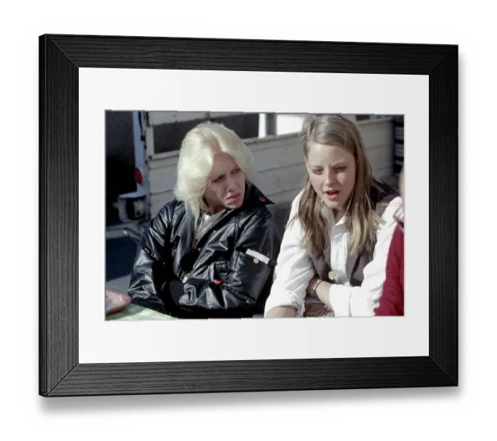 Framed Print : Singer Cherie Currie and actress Jodi Foster Framed Print : Singer Cherie Currie and actress Jodi Foster