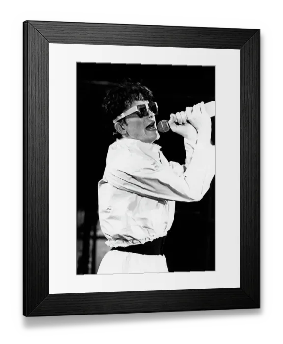 Framed Print : Devo Performing Framed Print : Devo Performing