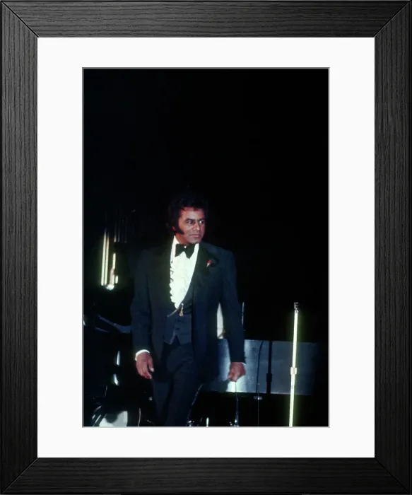 Framed Print : Johnny Mathis Live Framed Print : Johnny Mathis Live