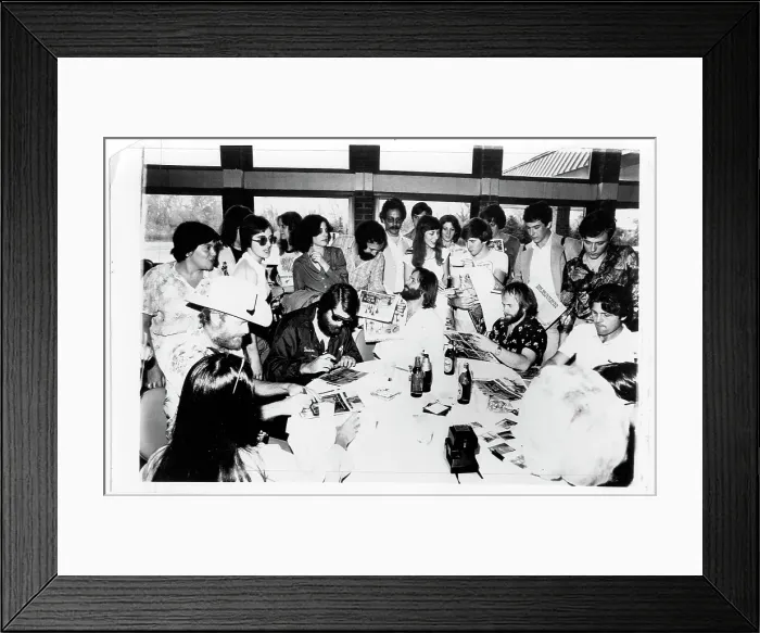 Framed Print : Beach Boys Autograph Session Framed Print : Beach Boys Autograph Session