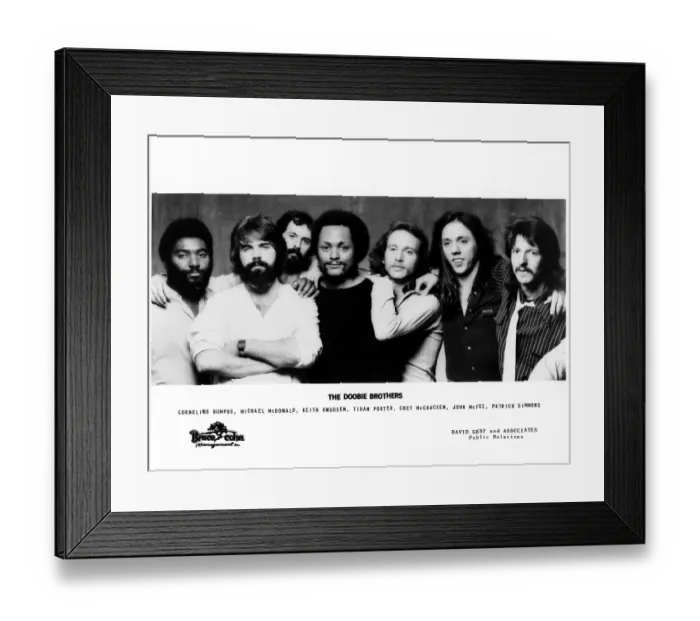 Framed Print : Doobie Brothers Portrait 1979 Framed Print : Doobie Brothers Portrait 1979