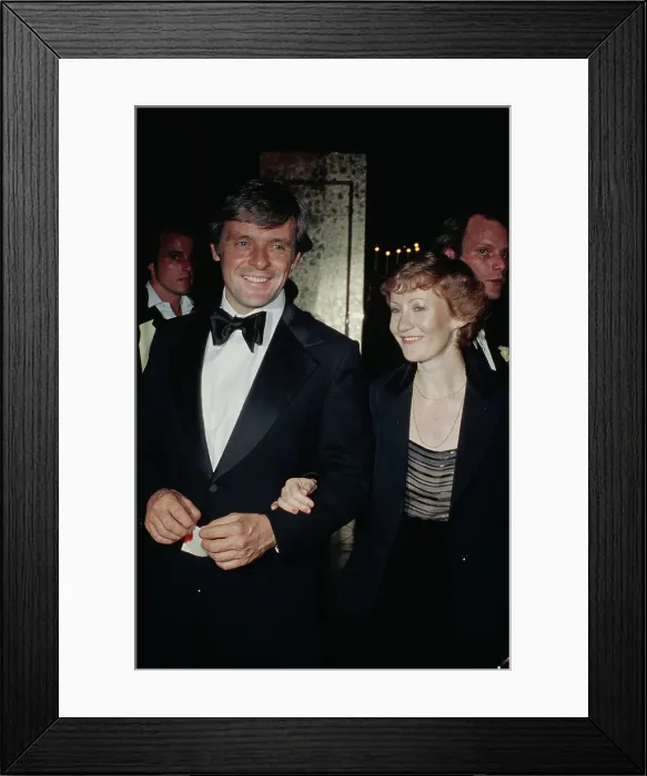 Framed Print : Anthony Hopkins And Jennifer Lynton Attend 36th Annual Golden Globe Awards