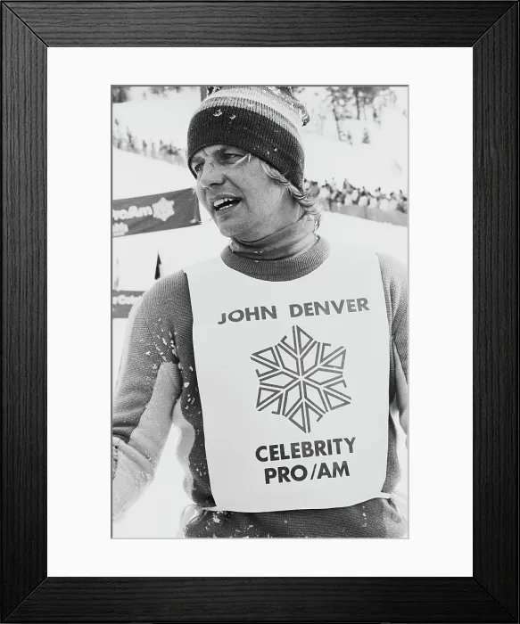 Framed Print : John Denver Celebrity Ski Classic Framed Print : John Denver Celebrity Ski Classic