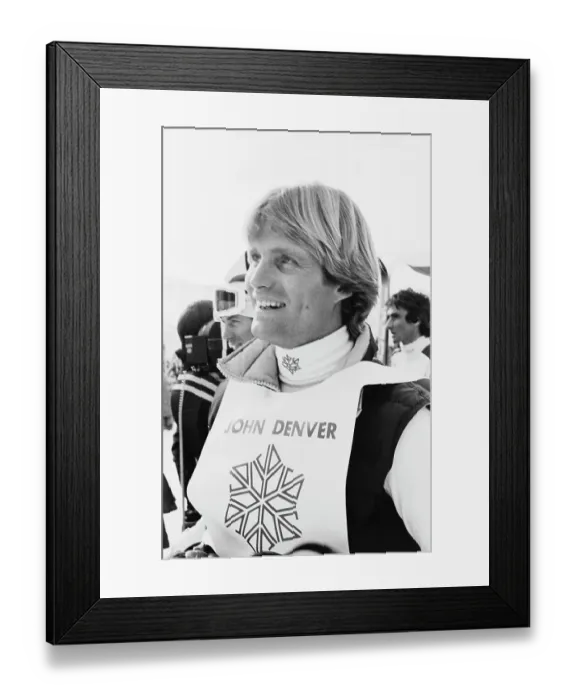 Framed Print : John Denver Celebrity Ski Classic Framed Print : John Denver Celebrity Ski Classic