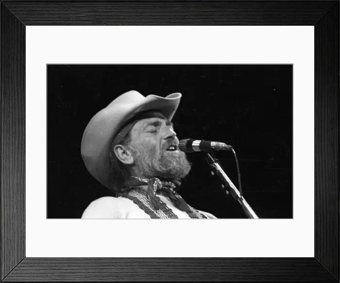 Framed Print : Willie Nelson Performing Framed Print : Willie Nelson Performing