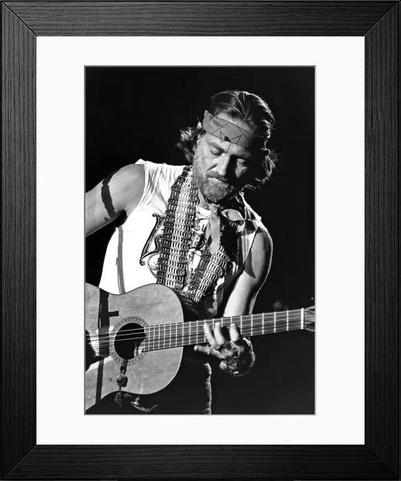 Framed Print : Willie Nelson Performing Framed Print : Willie Nelson Performing