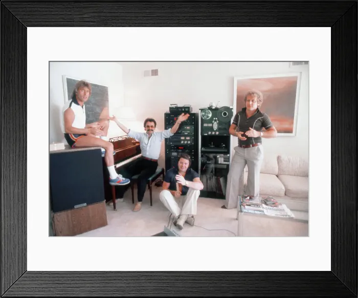 Framed Print : Giorgio Moroder And Team Framed Print : Giorgio Moroder And Team