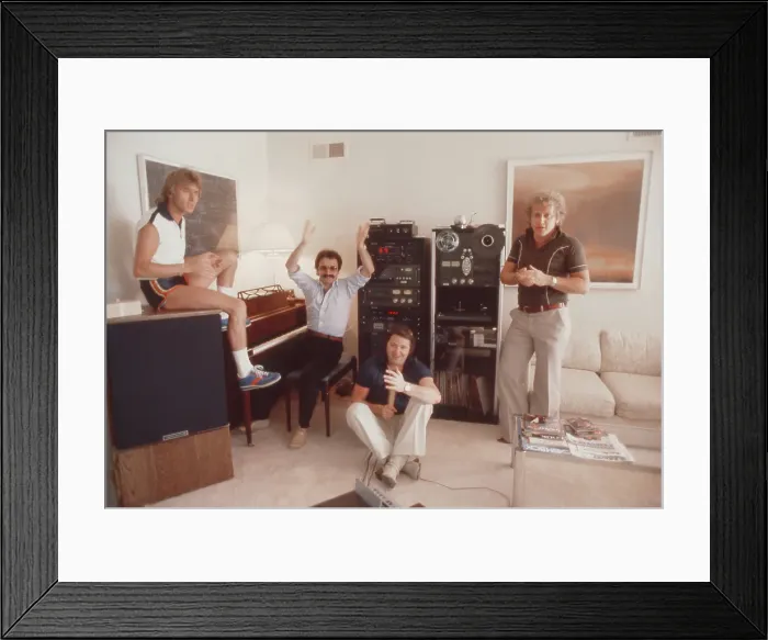Framed Print : Giorgio Moroder And Team Framed Print : Giorgio Moroder And Team
