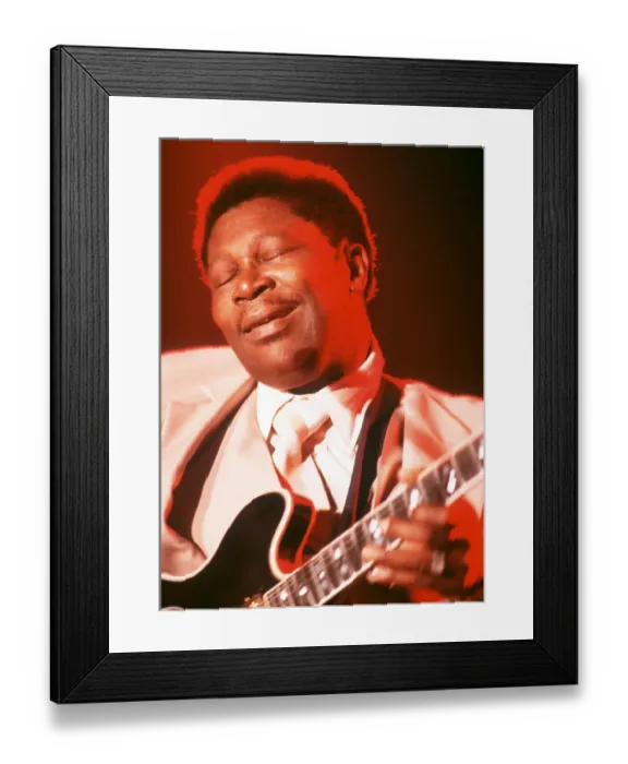 Framed Print : BB King Performs Onstage In LA Framed Print : BB King Performs Onstage In LA