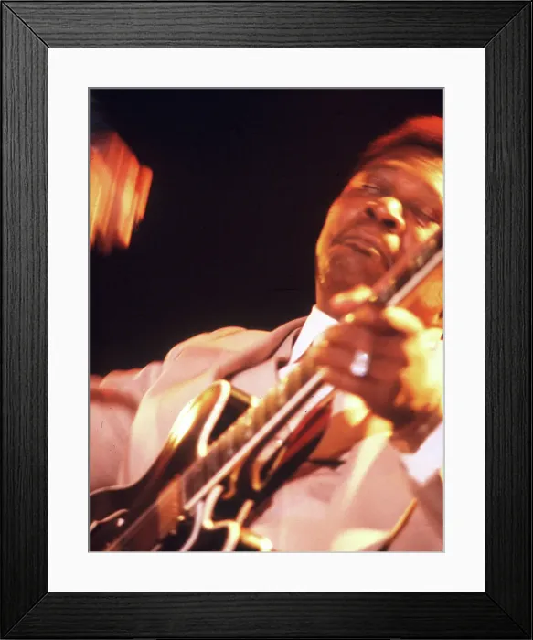 Framed Print : BB King Performing In LA Framed Print : BB King Performing In LA