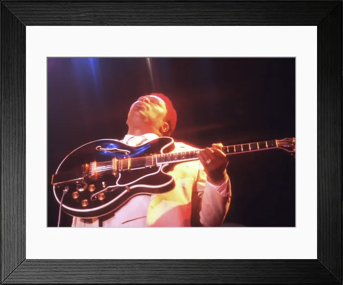 Framed Print : BB King Performing In LA Framed Print : BB King Performing In LA
