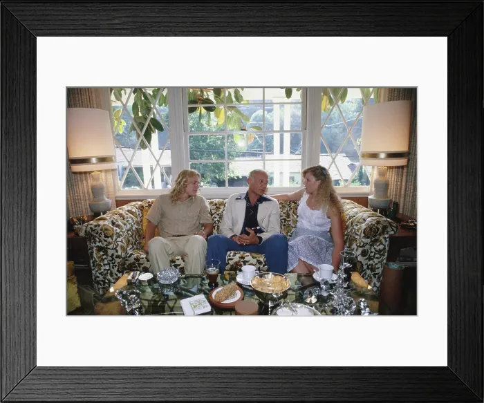 Framed Print : Buzz Aldrin And Children Framed Print : Buzz Aldrin And Children