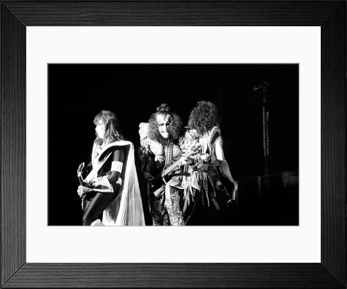 Framed Print : Kiss Performing Framed Print : Kiss Performing