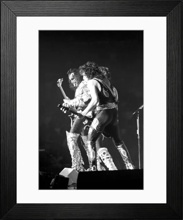 Framed Print : Kiss Performing Framed Print : Kiss Performing