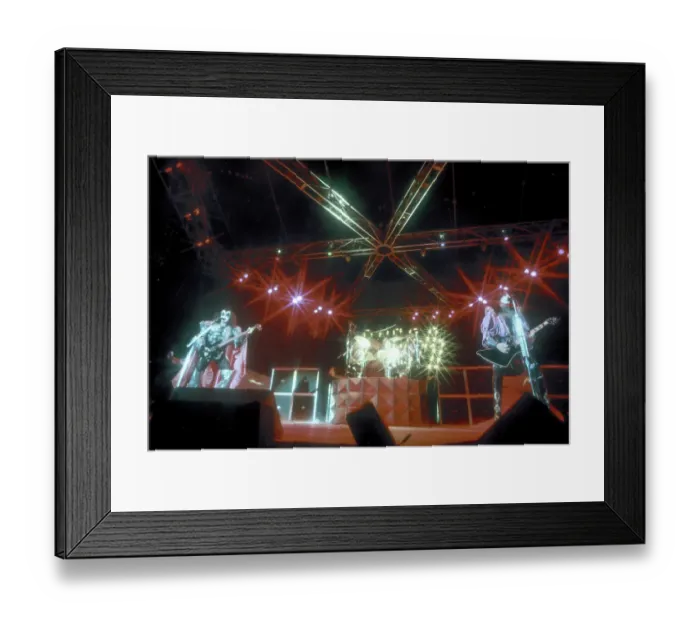 Framed Print : Kiss Performing