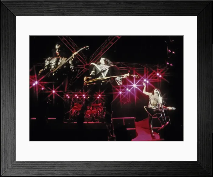 Framed Print : Kiss Performing Framed Print : Kiss Performing