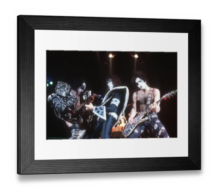 Framed Print : Kiss Performing Framed Print : Kiss Performing