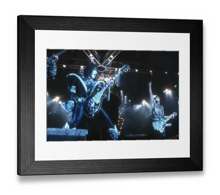 Framed Print : Kiss Performing Framed Print : Kiss Performing