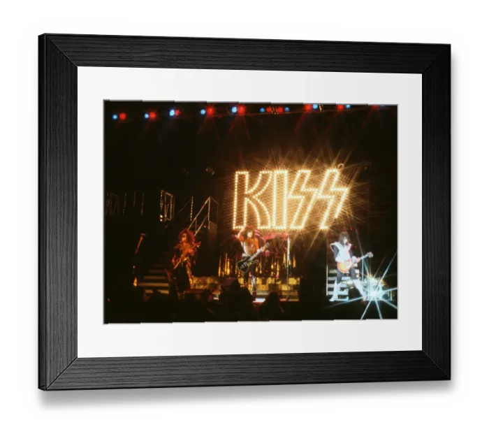 Framed Print : Kiss Performing Framed Print : Kiss Performing