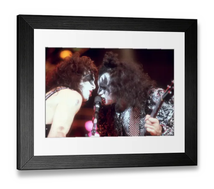 Framed Print : Kiss Performing Framed Print : Kiss Performing
