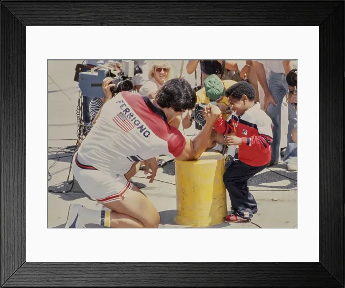 Framed Print : U.S. Against the World III - Lou Ferrigno & Gary Coleman Framed Print : U.S. Against the World III - Lou Ferrigno & Gary Coleman