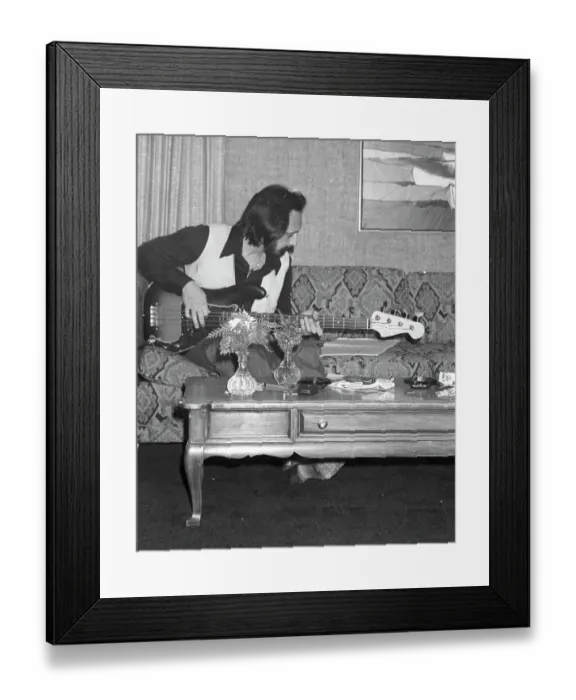 Framed Print : The Who Bass Player In A Hotel Room Framed Print : The Who Bass Player In A Hotel Room