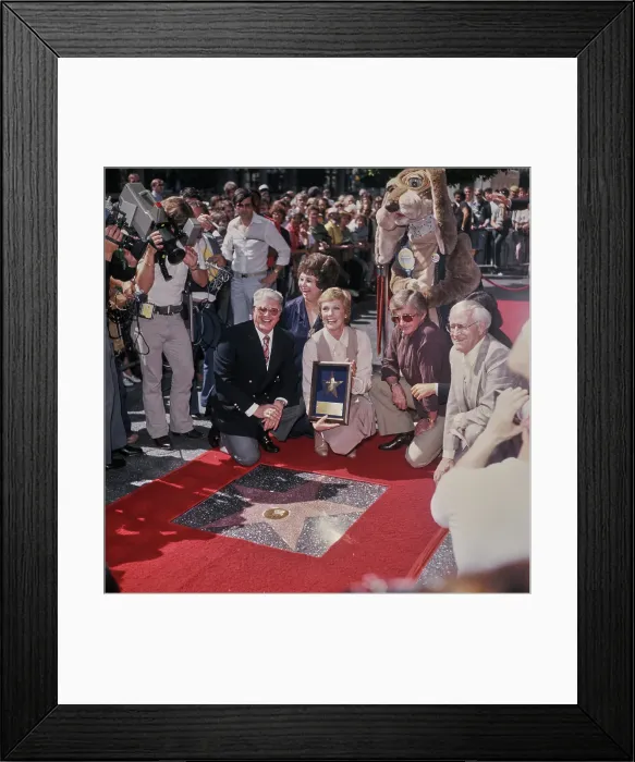 Framed Print : Julie Andrews Hollywood Walk Of Fame Star Ceremony Framed Print : Julie Andrews Hollywood Walk Of Fame Star Ceremony