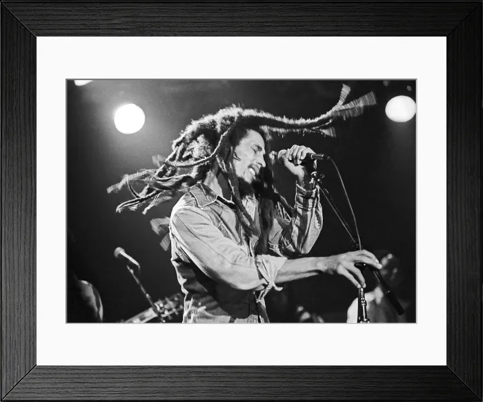 Framed Print : Photo of Bob Marley
