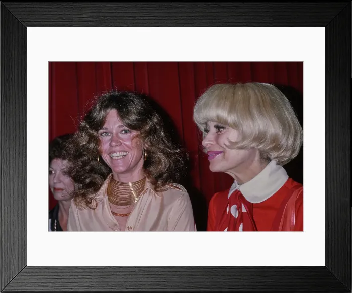 Framed Print : Jane Fonda And Carol Channing Framed Print : Jane Fonda And Carol Channing