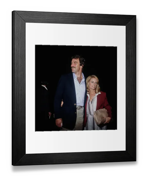 Framed Print : Tom Selleck & Jacqueline Ray