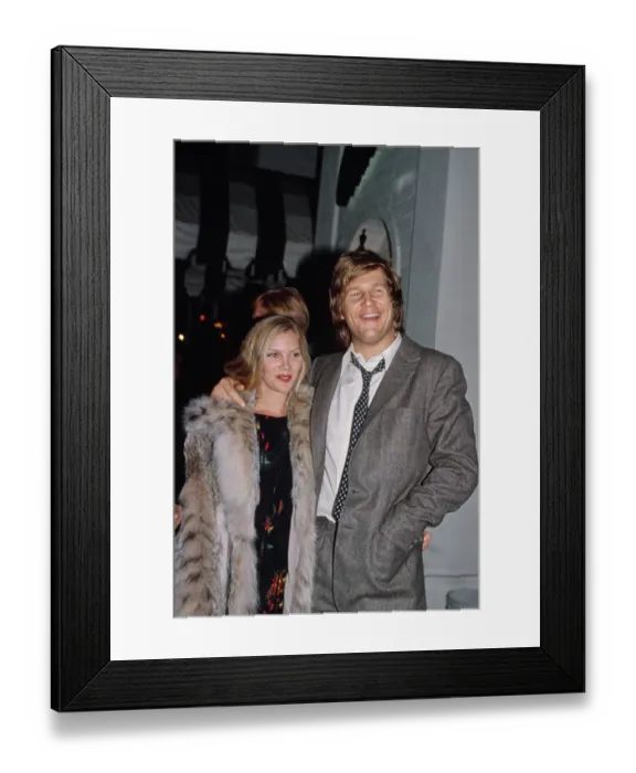 Framed Print : Jeff Bridges & Susan Geston Framed Print : Jeff Bridges & Susan Geston