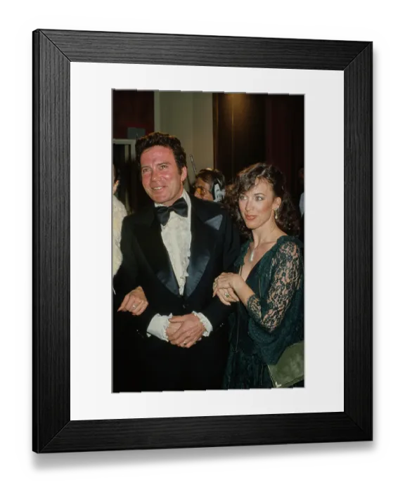 Framed Print : William Shatner & Marcy Lafferty