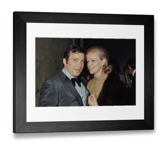 Framed Print : William Shatner & Anne Francis Framed Print : William Shatner & Anne Francis