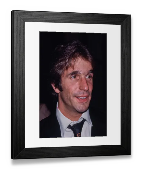 Framed Print : Henry Winkler, American Actor Framed Print : Henry Winkler, American Actor